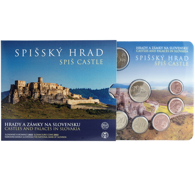 Slovakia Euro-kolikkosarja BU 2022 - Slovakian linnat ja palatsit - Spiš Castle