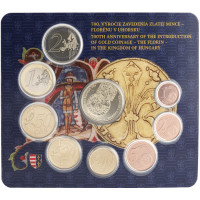 Slovakia Euro-kolikkosarja BU 2025 - Kultarahan - floriinin - käyttöönoton 700-vuotisjuhla