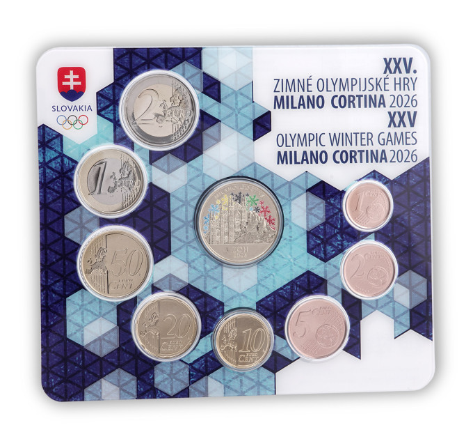 Slovakia Euro-kolikkosarja BU 2026 - Talviolympialaiset, Milano - Cortina