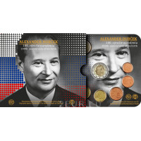 Slovakia Euro-kolikkosarja BU 2021 - 100 vuotta Alexander Dubčekin syntymästä