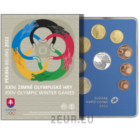 Slovakia Euro set proof 2022 - Talviolympialaiset - Peking 2022