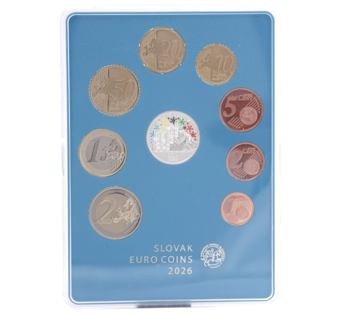 Slovakia Euro set proof 2026 - Talviolympialaiset, Milano - Cortina