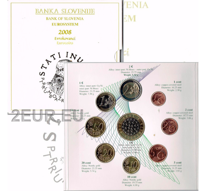 Slovenia Euro set BU 2008