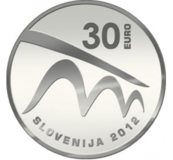 Slovenia 30 euron hopea proof 2012 - Euroopan kulttuuripääkaupunki - Maribor
