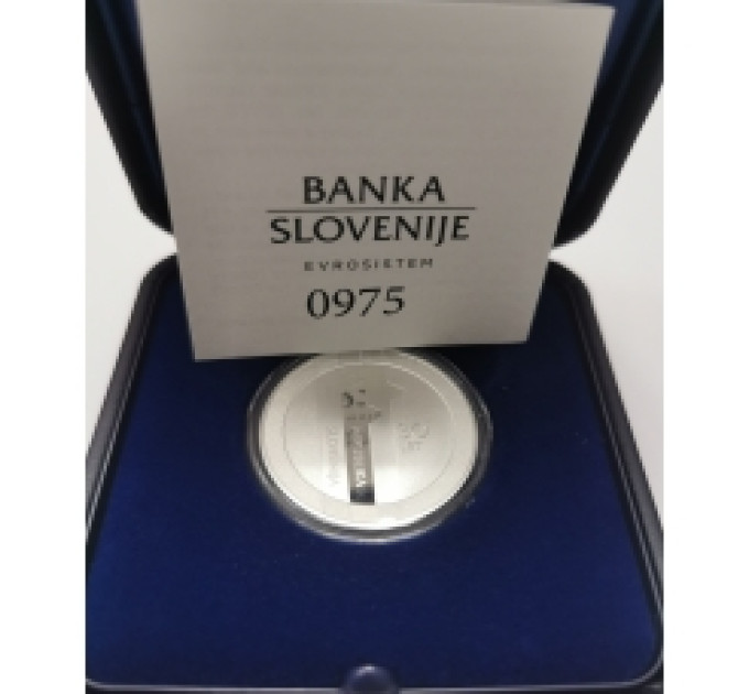 Slovenia 30 euron hopea proof 2021 - Slovenian tasavallan 30 vuotta
