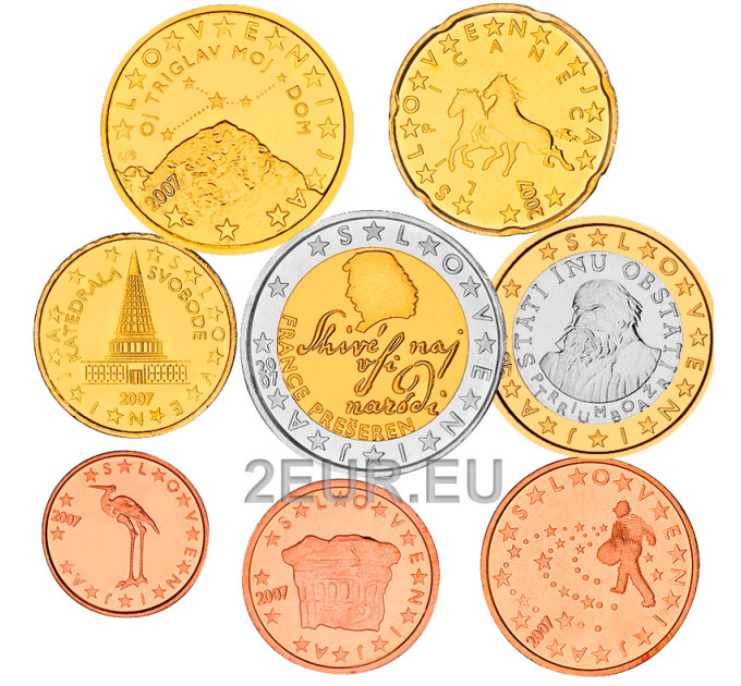 Slovenia Euro set UNC 2007 