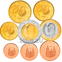 Espanja Eurosetti UNC 2001
