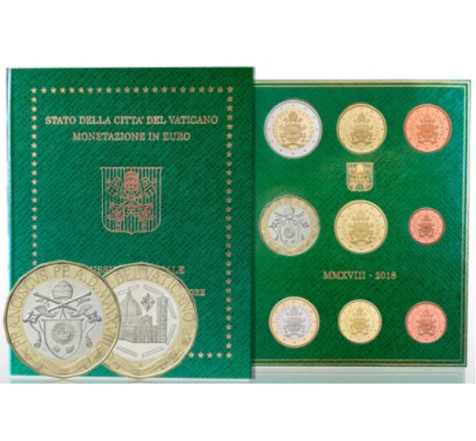 Vatikaanin setti BU + 5 EURO 2018 - 600 vuotta Dome Santa Maria del Fioresta