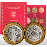 Vatikaanin setti BU + 5 EURO 2024 - 650 vuotta Francesco Petrarchin kuolemasta