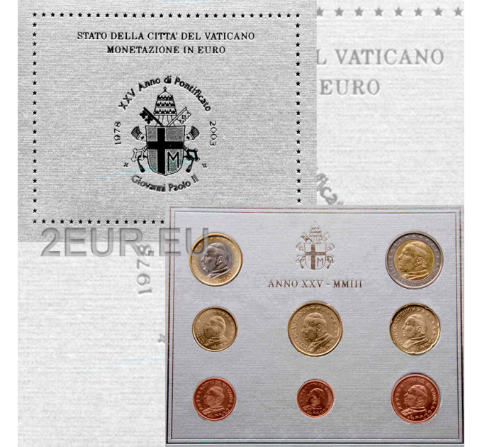 Vatikaanin setti BU 2003 - Eurokolikkosetti