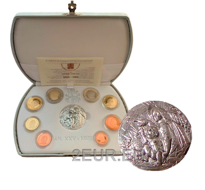 Vatikaanin setti proof 2003 - Eurokolikkosetti