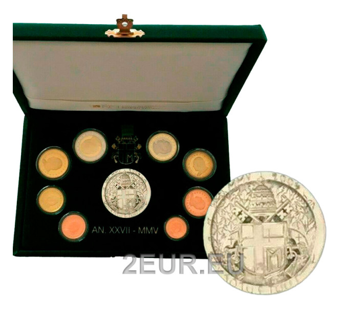 Vatikaanin setti proof 2005 - Eurokolikkosetti
