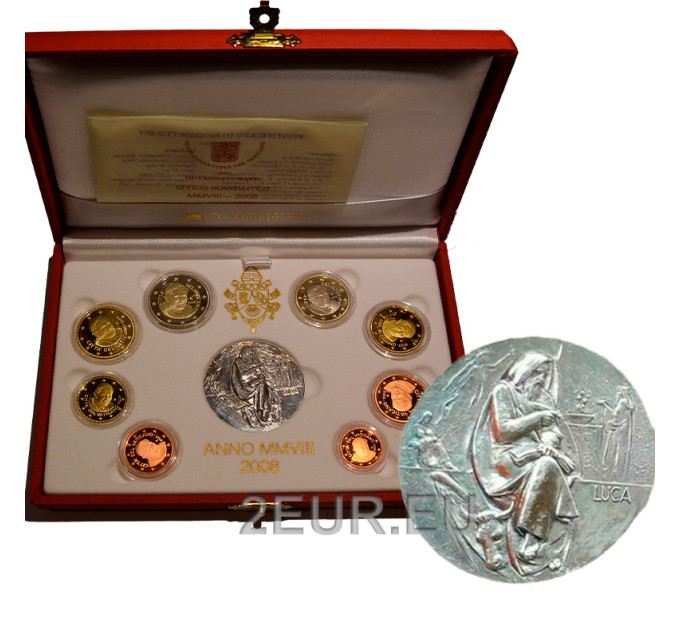 Vatikaanin setti proof 2008 - Eurokolikkosetti