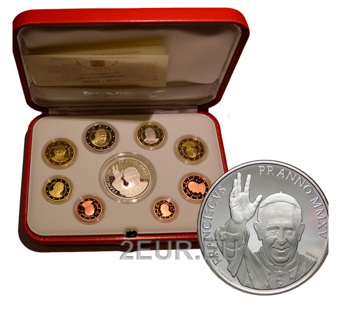 Vatikaanin setti proof 2015 - Eurokolikkosetti