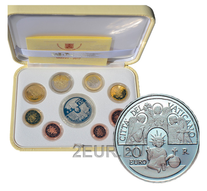 Vatikaanin setti proof 2017 - Eurokolikkosetti