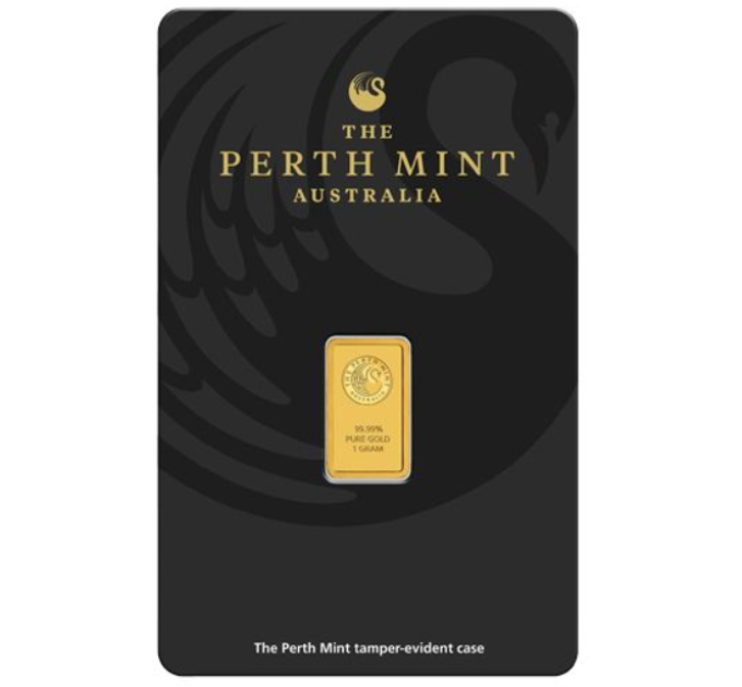1g Perth Mint-kultaharkko