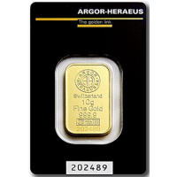 10g Argor Heraeus-kultaharkko