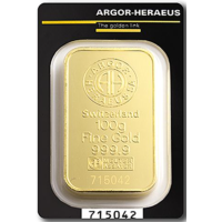 100 g Argor Heraeus-kultaharkko
