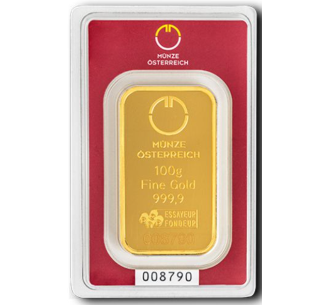 100 g Austrian Mint-kultaharkko
