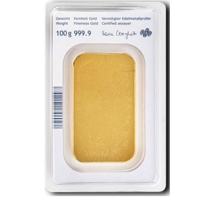 100 g Austrian Mint-kultaharkko