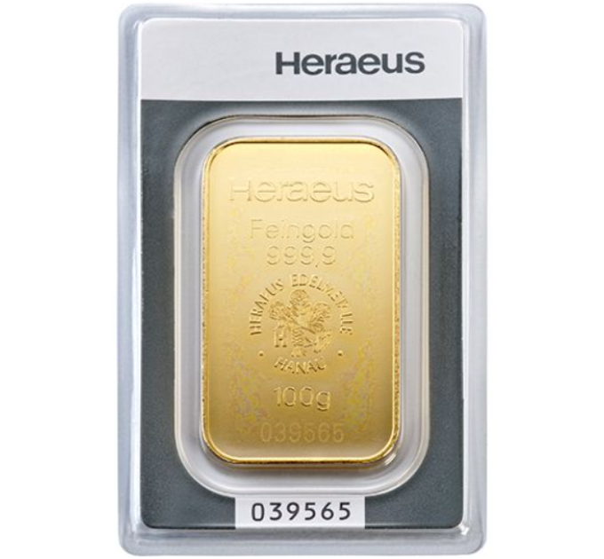 100 g Heraeus-kultaharkko