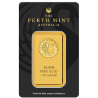100 g Perth Mint-kultaharkko