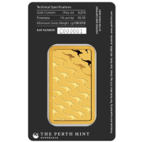 100 g Perth Mint-kultaharkko