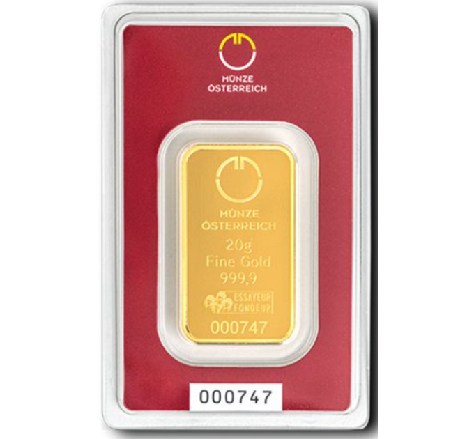 20g Austrian Mint-kultaharkko