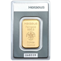 31,1g Heraeus-kultaharkko