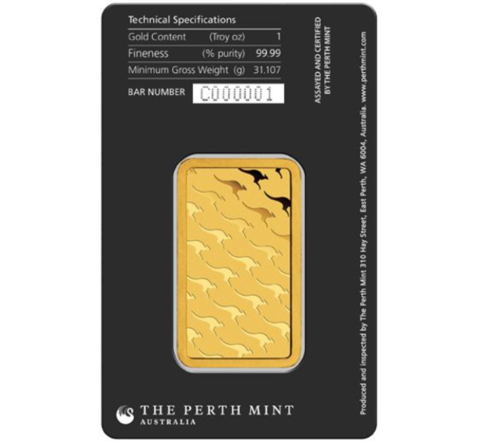 31,1g Perth Mint-kultaharkko