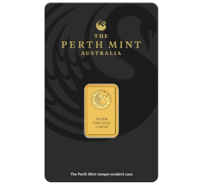 5g Perth Mint-kultaharkko