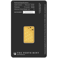 5g Perth Mint-kultaharkko