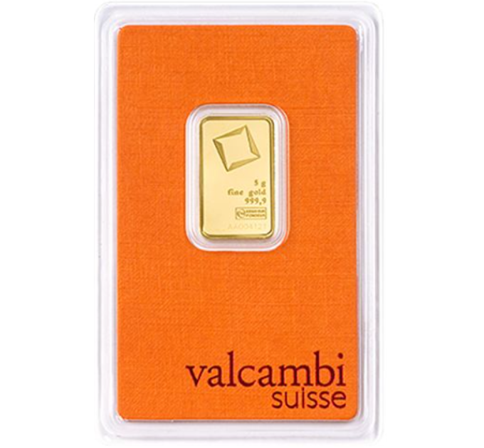 5g Valcambi-kultaharkko