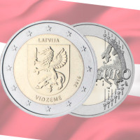 Latvia 2 euroa UNC 2016 - Vidzeme
