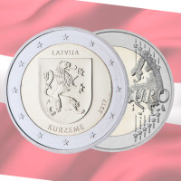 Latvia 2 euroa UNC 2017 - Kurzeme