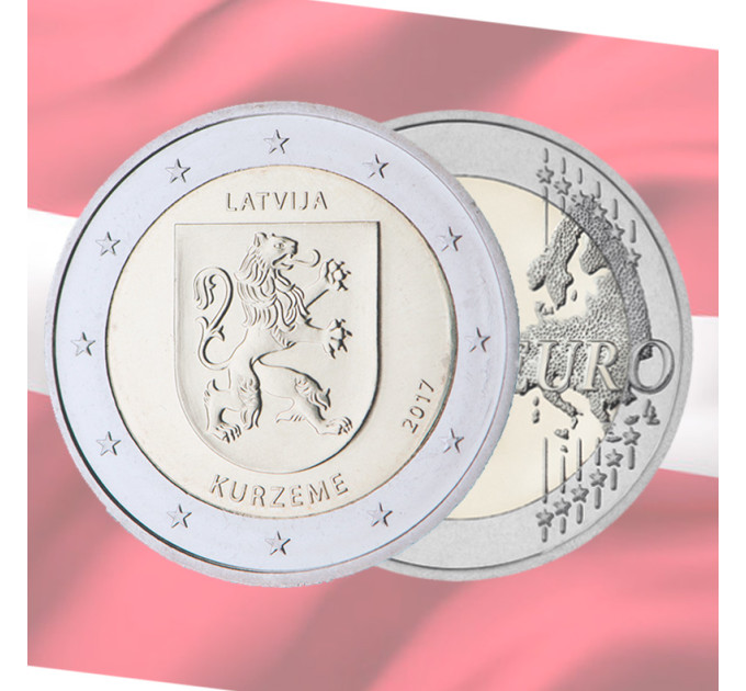 Latvia 2 euroa UNC 2017 - Kurzeme