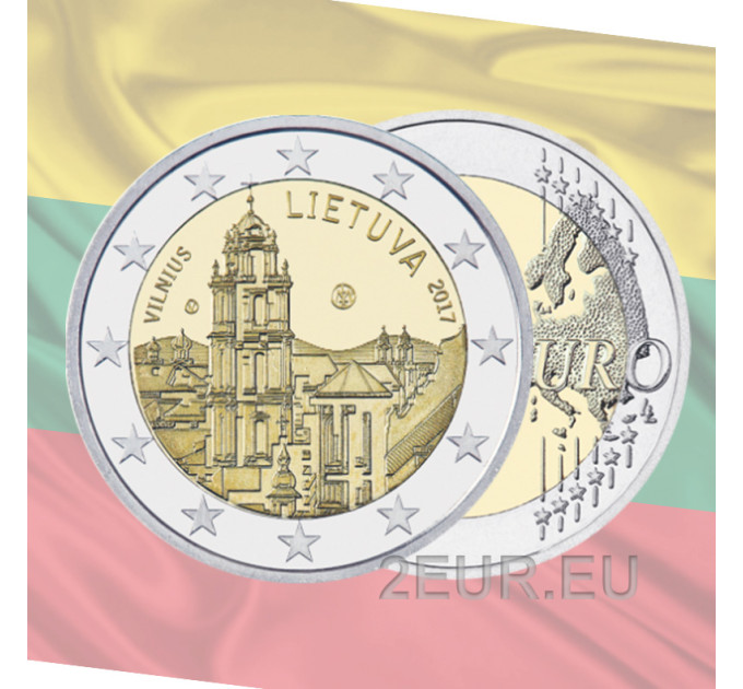 Liettua 2 euroa UNC 2017 - Vilna