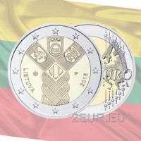 Liettua 2 euroa UNC 2018 - Baltian 100 vuotta itsenäisyyttä