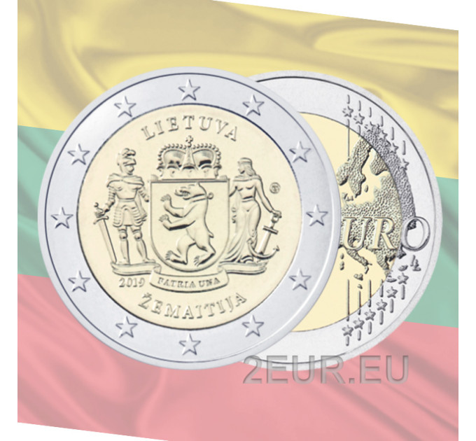 Liettua 2 euroa UNC 2019 - Žemaitija
