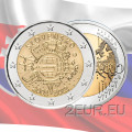 Slovakia 2 euroa UNC 2012 - 10 vuotta Euro Cash