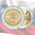 Slovenia 2 euroa UNC 2010 - 200 vuotta Ljubljanan kasvitieteellinen puutarha