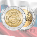 Slovenia 2 euroa UNC 2012 - 10 vuotta Euro Cash