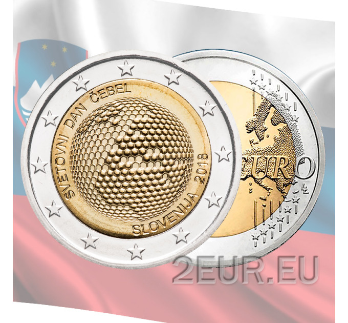 Slovenia 2 euroa UNC 2018 - Maailman mehiläispäivä