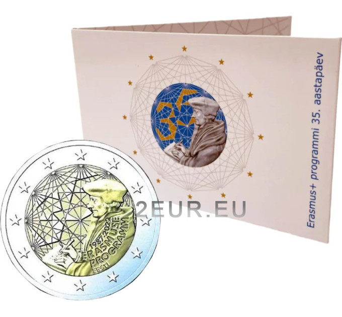 Viro 2 euroa BU 2022 - 35 vuotta Erasmus