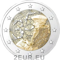 Kypros 2 euroa UNC 2022 - 35 vuotta Erasmusta