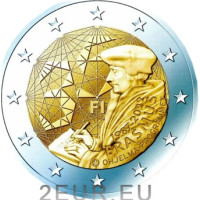 Suomi 2 euroa UNC 2022 - 35 vuotta Erasmus