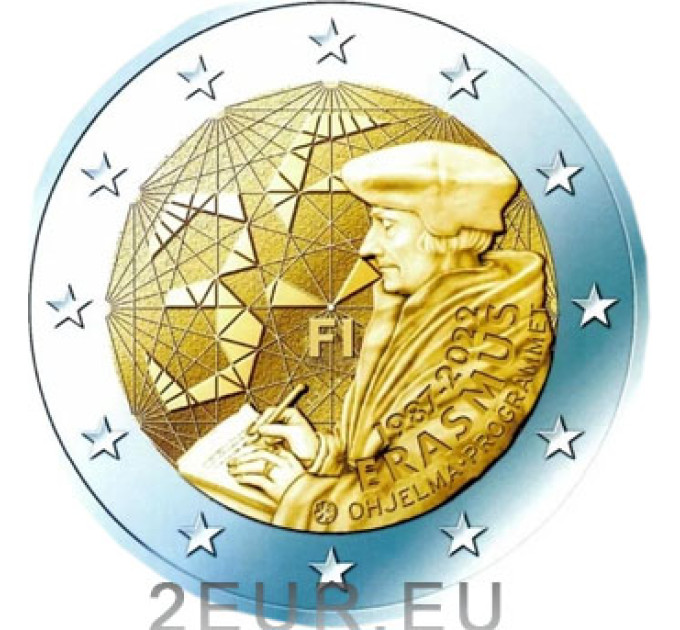 Suomi 2 euroa UNC 2022 - 35 vuotta Erasmus