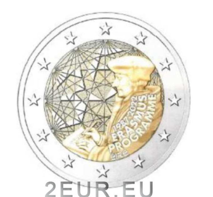 Irlanti 2 euroa UNC 2022 - 35 Years of the Erasmus