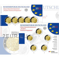 Saksa 2 euron proof 2022 - 35 vuotta Erasmuksesta