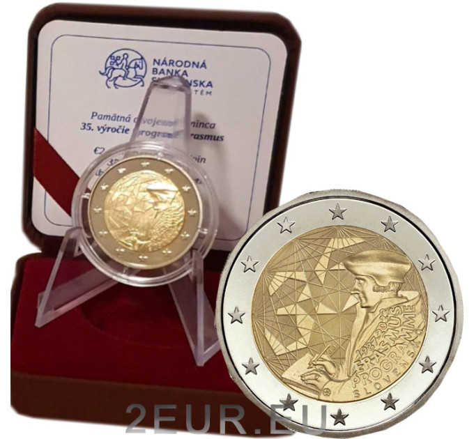 Slovakia 2 Euro proof 2022 - 35 vuotta Erasmus 
